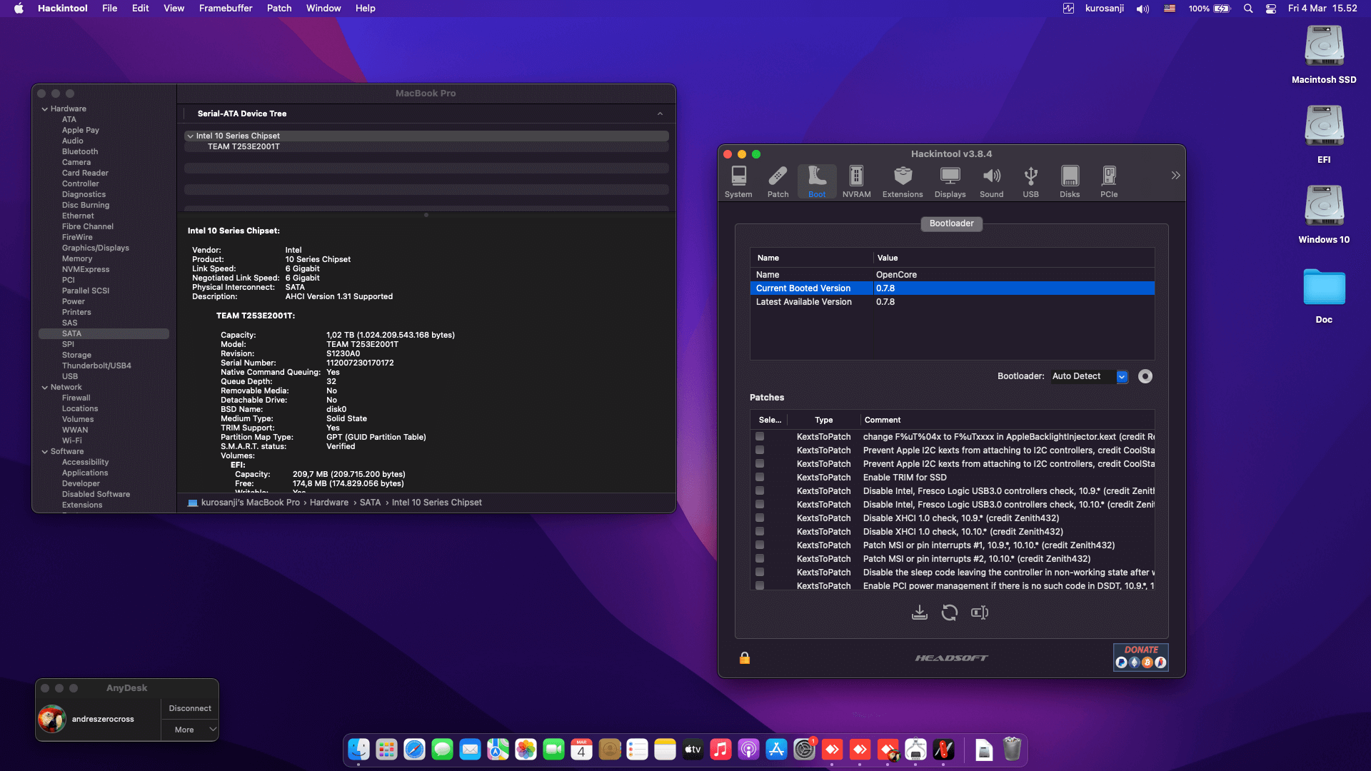 Lenovo Legion Y520 15IKBN 2nd [KabyLake   Intel HD 630 + ELAN PS2]   OpenCore 8